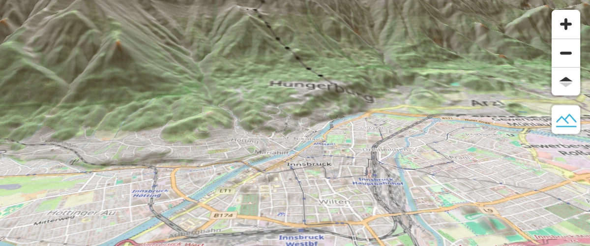 Go beyond hillshade and show elevation in actual 3D.