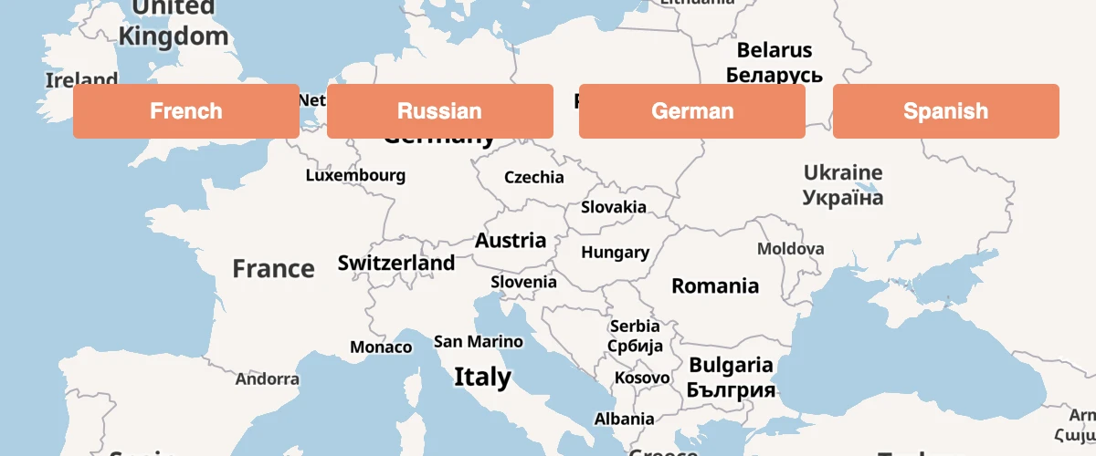 Use setLayoutProperty to switch languages dynamically.