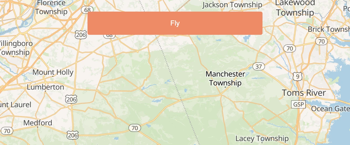 Use flyTo to smoothly interpolate between locations.