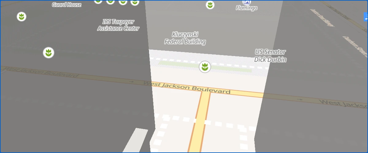 Use the keyboard's arrow keys to move around the map with game-like controls.